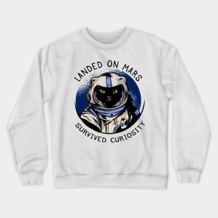 funny cat – Astrocat – Curiosity Crewneck Sweatshirt